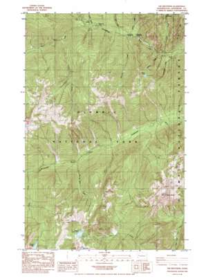 The Brothers topo map