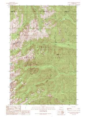 Mount Townsend topo map