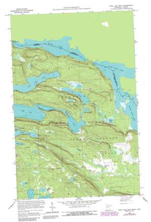 Saganaga Lake USGS topographic map 48090a1