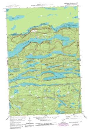 Crocodile Lake USGS topographic map 48090a3