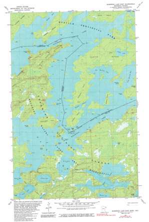 Basswood Lake East USGS topographic map 48091a5