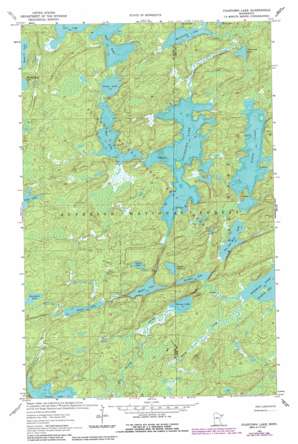 Fourtown Lake USGS topographic map 48091a7