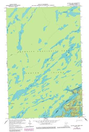 Dutton Lake USGS topographic map 48091b2
