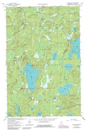 Lapond Lake USGS topographic map 48092a1