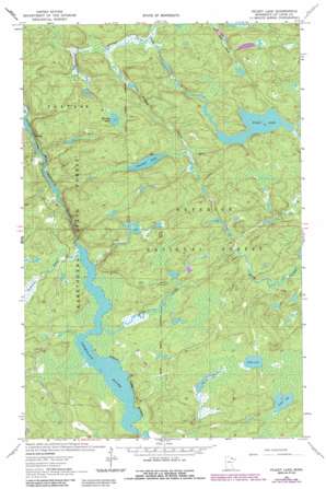 Picket Lake topo map