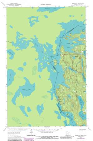 Snow Bay USGS topographic map 48092c3