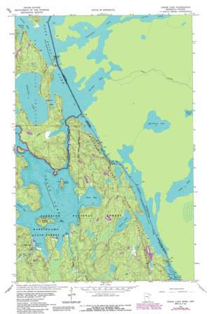 Crane Lake USGS topographic map 48092c4
