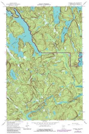 Johnson Lake USGS topographic map 48092c5