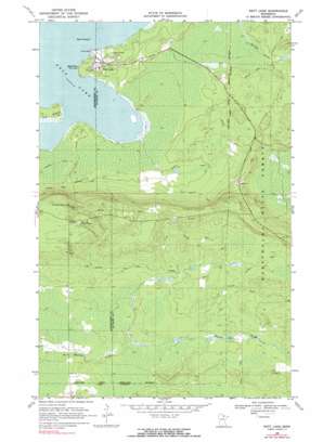 Nett Lake topo map
