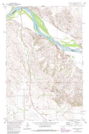 Three Buttes USGS topographic map 48104a4