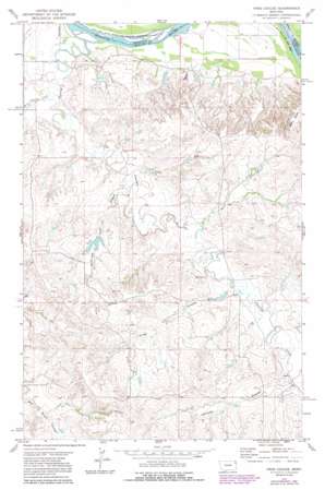 Frog Coulee topo map