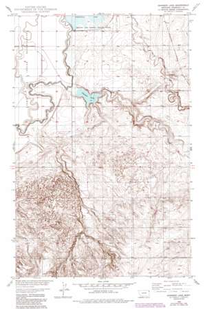 Johnson Lake topo map
