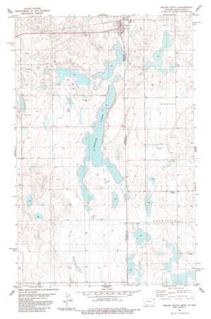 Westby South topo map