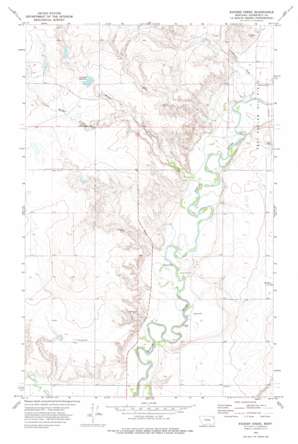 Badger Creek topo map