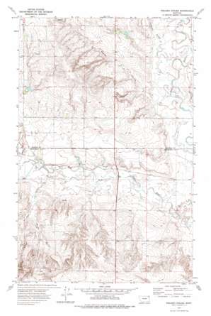 Nielsen Coulee topo map