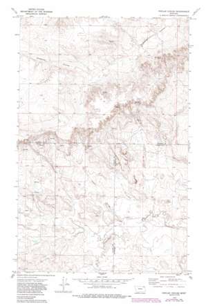 Poplar Coulee topo map