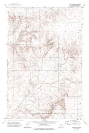 Line Coulee topo map