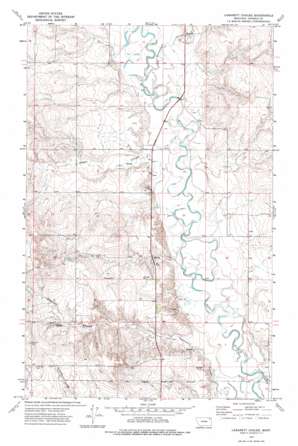 Cabarett Coulee USGS topographic map 48105f4