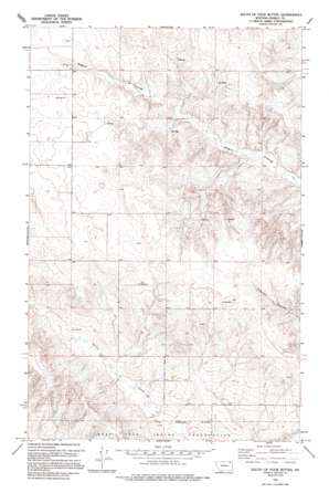 South of Four Buttes USGS topographic map 48105f5