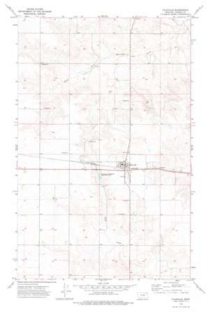 Flaxville topo map