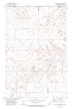 Goodale Coulee topo map