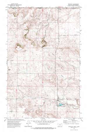 Whitetail USGS topographic map 48105h2