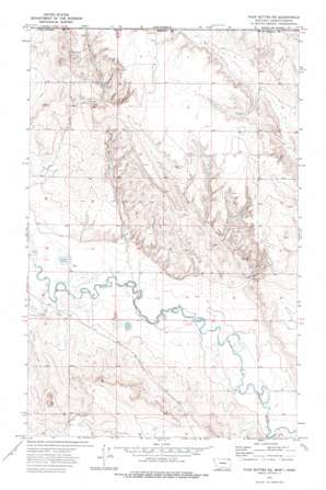 Four Buttes NE USGS topographic map 48105h5
