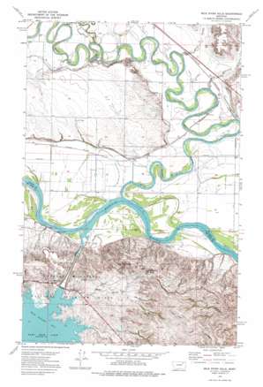 Milk River Hills USGS topographic map 48106a3