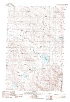 Miller Coulee West topo map