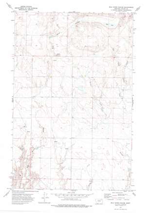 Milk River Coulee topo map