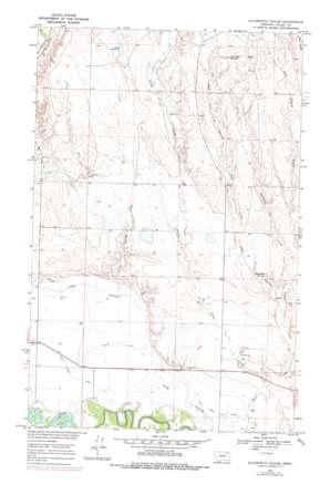 Ellsworth Coulee topo map