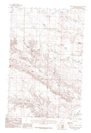 Horse Pasture Coulee topo map