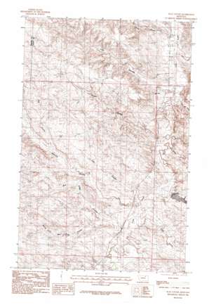 Flat Coulee topo map