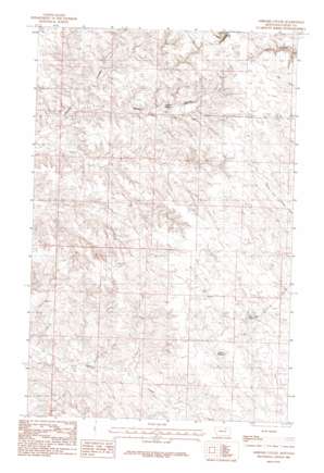 Ashford Coulee topo map