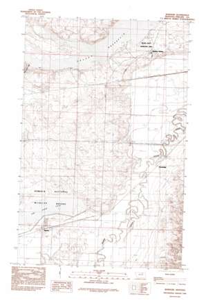Bowdoin USGS topographic map 48107d5