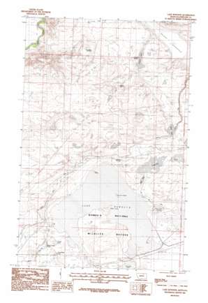 Lake Bowdoin USGS topographic map 48107d6