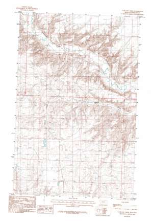 Garland Creek topo map
