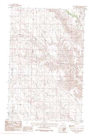 Dead Horse Coulee topo map