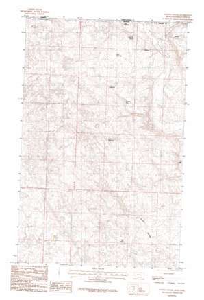 Gustin Coulee topo map