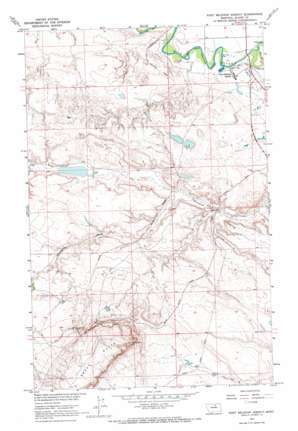Fort Belknap Agency USGS topographic map 48108d7