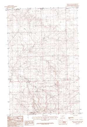 Irvins Coulee topo map