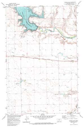 Fresno Dam USGS topographic map 48109e8