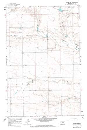 Havre Nw topo map