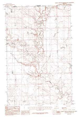 North Chinook Reservoir Nw topo map