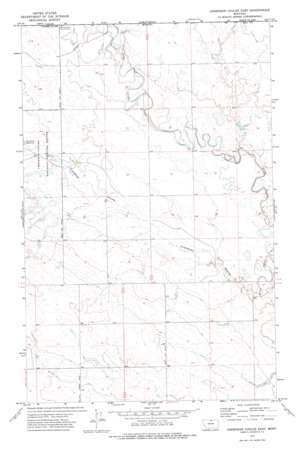 Creedman Coulee East topo map