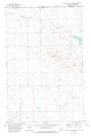 Creedman Coulee West topo map