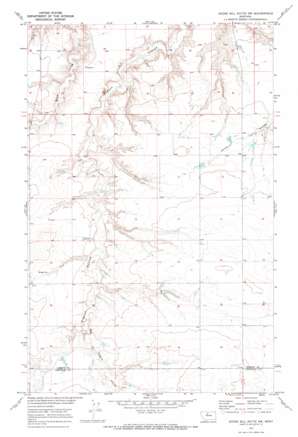 Goose Bill Butte NW USGS topographic map 48110b8