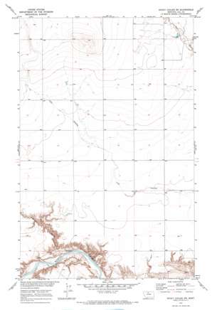 Rocky Coulee Sw topo map
