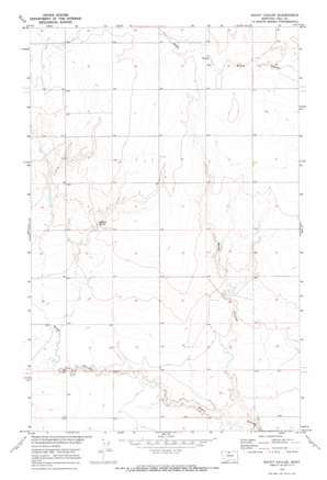 Rocky Coulee topo map