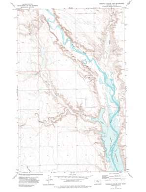 Ninemile Coulee East topo map